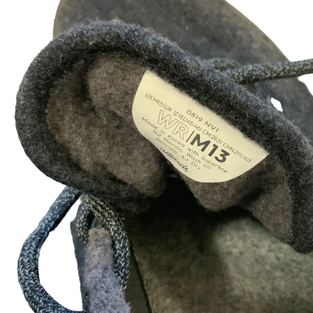 allbirds Men's Charcoal Grey Wool Runners sz 13 - Picture 7 of 9